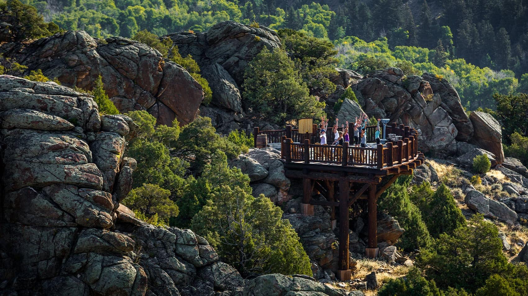 Yoga on Falcon Peak in the Sierra Madre Mountains